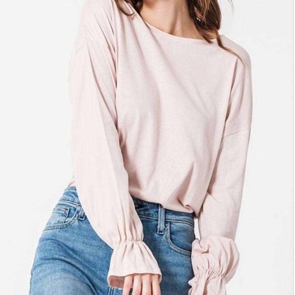 Lite blush longsleeve Blouse